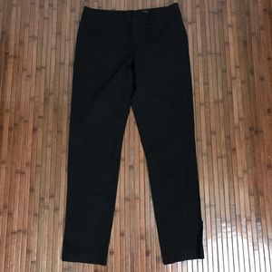 Ecru Black Stretch Career Slacks